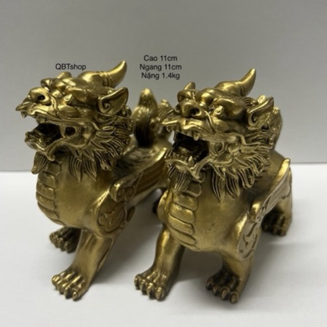 Cặp tỳ hưu bằng đồng phong thuỷ