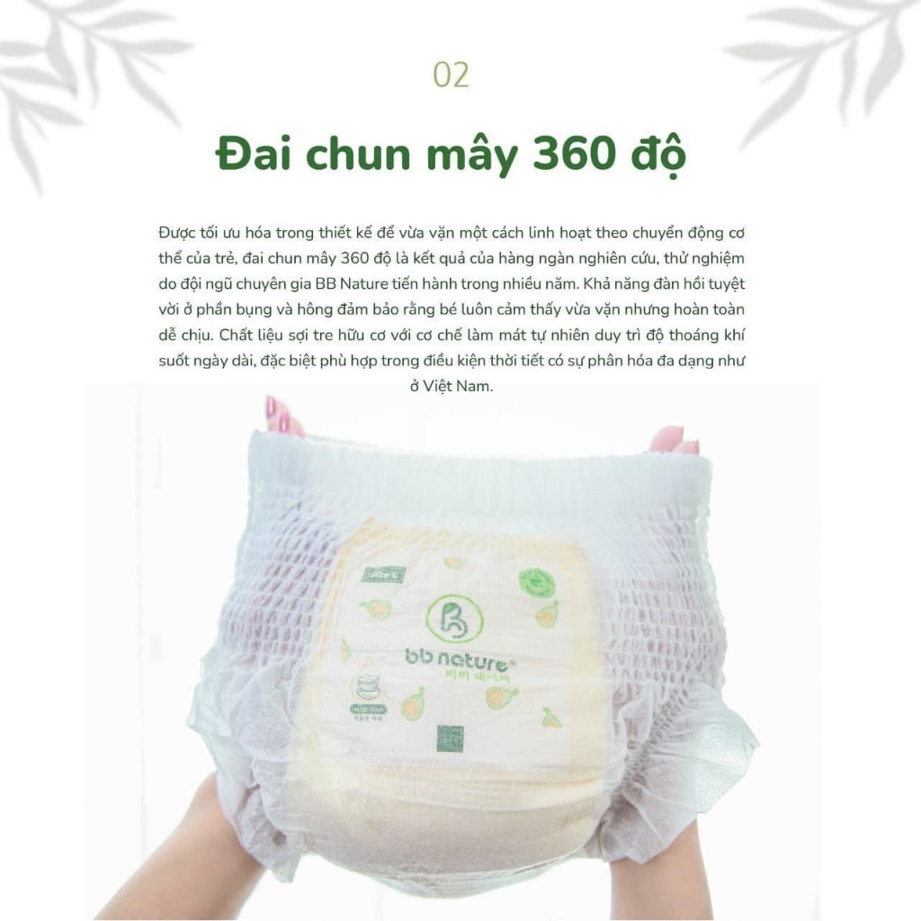 [ Tặng QUÀ HOT ] Combo 4 Bịch Bỉm / Tã BBNature Sử Dụng Công Nghệ Chất Liệu Sợi Tre Hữu Cơ An Toàn Cho Bé.