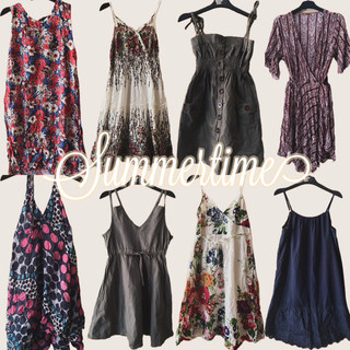 02. Váy 2 dây floral , Đầm mùa hè 2hand ( Chọn hàng trong phân loại,inbox lỗi , độ mới,size)