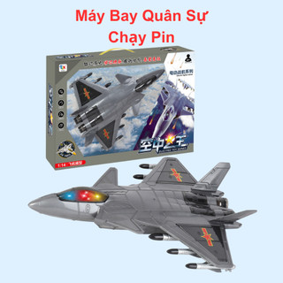 Máy bay pin mô hình máy bay quân sự chiến đấu chạy pin phát nhạc di chuyển siêu mượt thiết kế đẹp