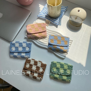 Checkered wallet. ví ngắn caro