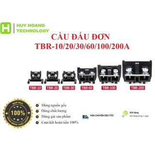 Cầu đấu dây tbr-10a/ 20a/ 30a/ 60a thanh dẫn đồng