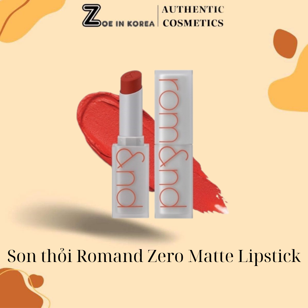 Son thỏi Romand Zero Matte Lipstick