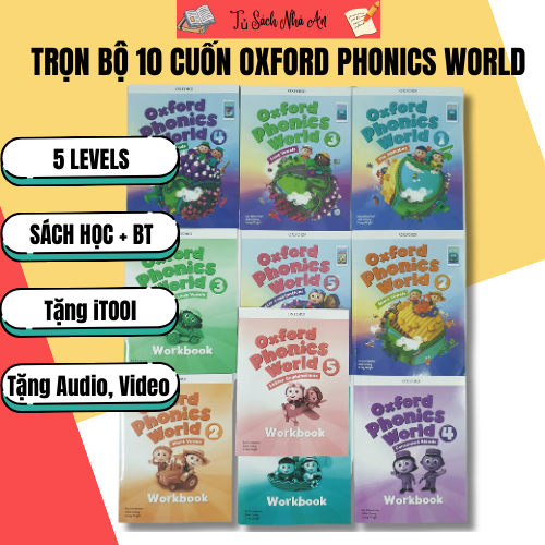 Oxford Phonics World Trọn Bộ -Sách Nhập- 10 quyển