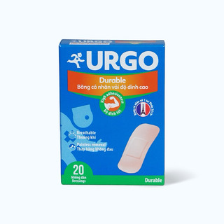 Băng cá nhân vải độ dính cao Urgo Durable
