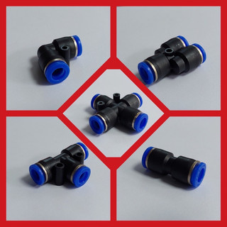 Phụ kiện phun sương, khí nén, Cút nối nhanh ống phi 8mm