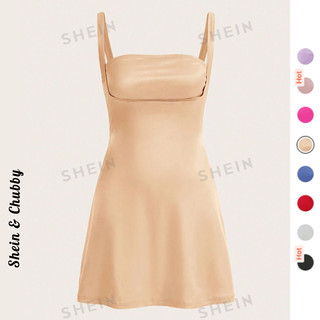 [Bigsize 45-80kg / Order] Đầm 2 dây ngực nối nhiều màu đơn giản