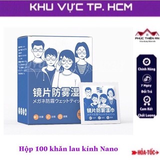Khăn Lau Kinh Nano Modeco Chống Bám Hơi Nước, Lau Sạch Bụi Bẩn, Khử Khuẩn, Chống Nhờn Trên Mặt Kính - Hộp 100 Khăn