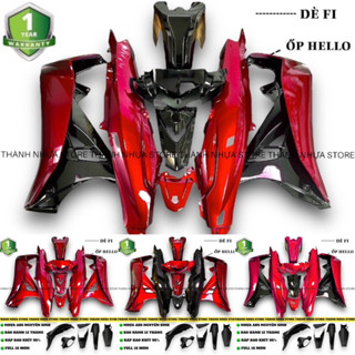 [NEW] Dàn áo Sirius Đỏ Candy phối Đen Ốp Sihello Dè Fi