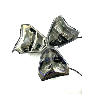  Đèn Zinpat Xmen 2 Tầng Màu Titan Cho Xe Điện Xmen   Lắp Mặt Nạ Bi Cầu   