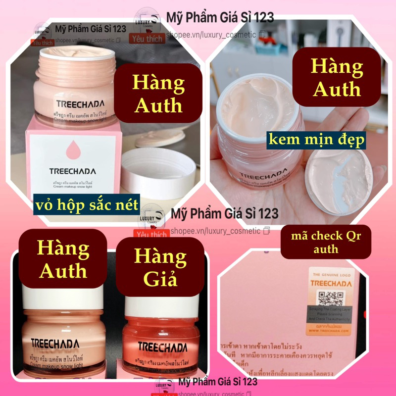 Kem Tree Chada Thái Lan 50ml (SPF 50++) Kem MakeUp kem lười nâng tông dưỡng da trắng hồng