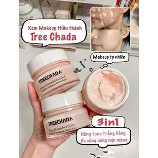 Kem Tree Chada Thái Lan 50ml (SPF 50++) Kem MakeUp kem lười nâng tông dưỡng da trắng hồng