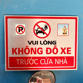 Bảng cấm đậu xe, no parking, cấm đỗ xe tại Hà Nội, HCM mythuathanoi.info