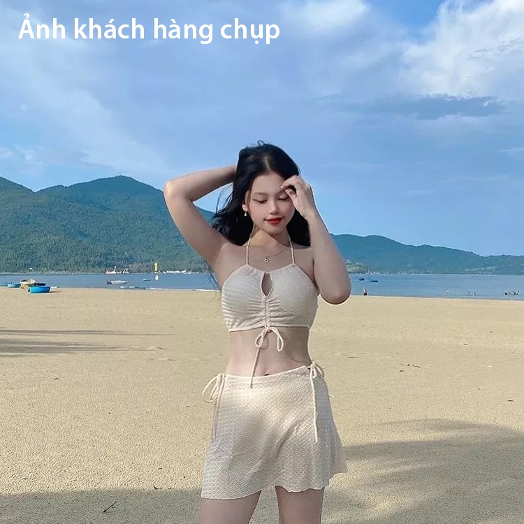 Set Bikini Ba Mảnh phong cách Hàn Quốc, vải mềm, thoáng khí | BigBuy360 - bigbuy360.vn
