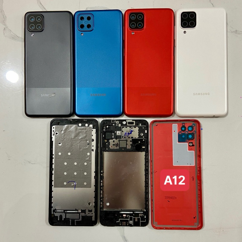 Bộ vỏ samsung A12 zin