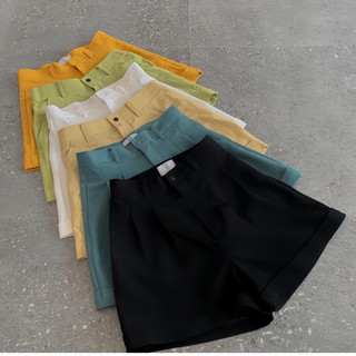 Quần Short Nữ Dáng Suông Gập Gấu Lưng Cao Thời Trang Mặc Nhà Đi Chơi Đều Đẹp M224