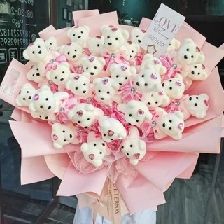 Gấu xốp cứng mini trang trí hoa / gấu tốt nghiệp