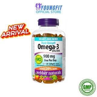 Viên Uống Dầu Cá Sạch Cô Đặc Omega 3 Webber Naturals Canada Hỗ Trợ Sức Khỏe Tim Mạch - YoungFit
