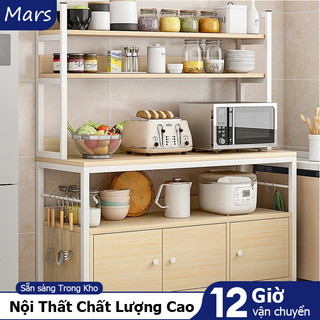 MARS Tủ Bếp Nhiều Ngăn Kệ để đồ tủ bếp tủ búp phê nhiều tầng đa năng tủ đựng đồ gia đình thời trang