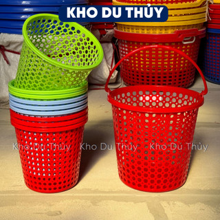 Sọt nhựa tròn không quai, có quai Châu Hưng, cỡ nhí, nhỏ, lớn, lớn quai đủ size, màu đỏ, xanh lá, dương, hồng bền đẹp