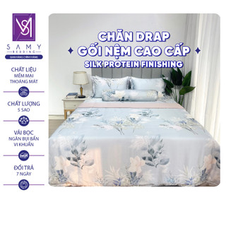 Bộ Chăn Ga Gối Lụa Tencel Coolsilk SAMY BEDDING Sang Trọng Cao Cấp Mềm Mịn Thoáng Mát