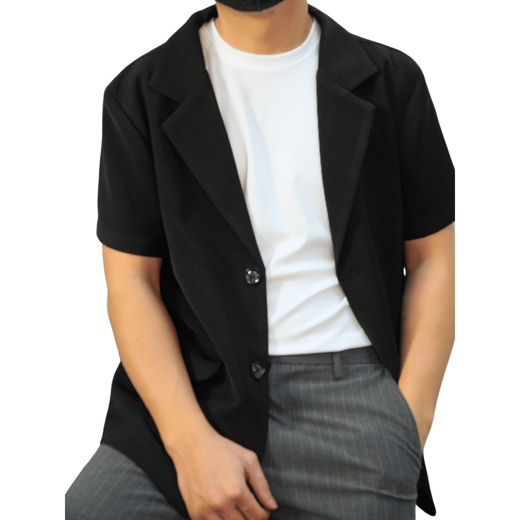 Áo blazer nam Veratino tay ngắn phong cách hàn quốc, trẻ trung, thanh lịch