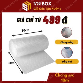 Cuộn Chống Sốc 10m Bọc Hàng Khổ 30cmx10m Giá Rẻ - VNBOX HCM