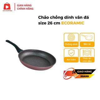 Chảo chống dính vân đá ecoramic size 26 cm