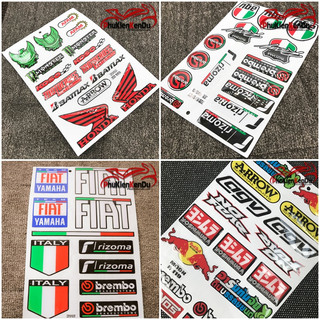 Tem dán xe, decal xe hình nổi [1 BỘ], sticker dán xe máy, mô tô, ô tô, xe tải, trang trí, chống trầy xe
