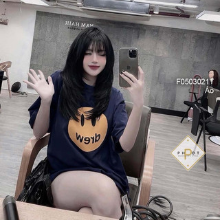 Áo thun ngực in hình mặt cười drew tay con! 179k