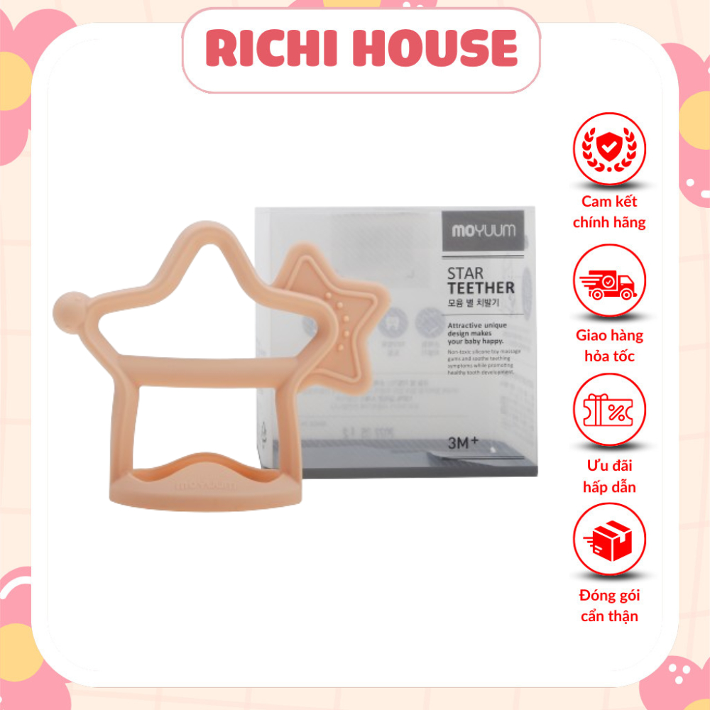Gặm Nướu Moyuum Hình Sao Hàng Chính Hãng - An Toàn Cho Bé