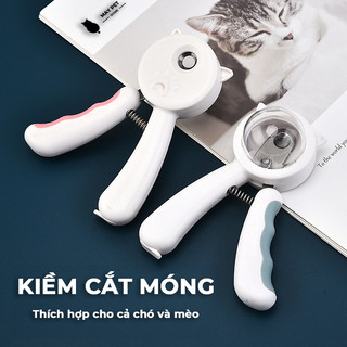 Kìm Cắt Móng Chó Mèo, Kéo Bấm Móng Thú Cưng có nắp đậy chống văng an toàn, dễ thương