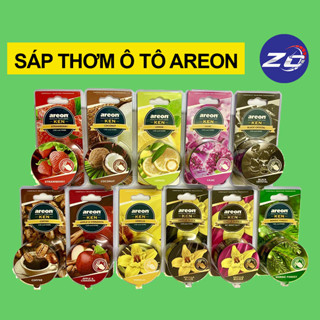 Sáp thơm AREON ô tô nhập khẩu, sáp thơm xe hơi hương chanh, hương cafe, hương táo quế....