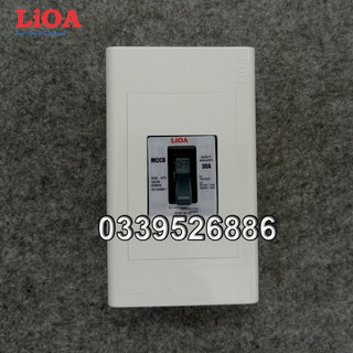 Combo cầu dao tự động an toàn APTOMAT LiOA 10A - Lắp âm tường
