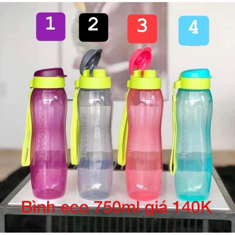 bình nước eco 1lít tupperware