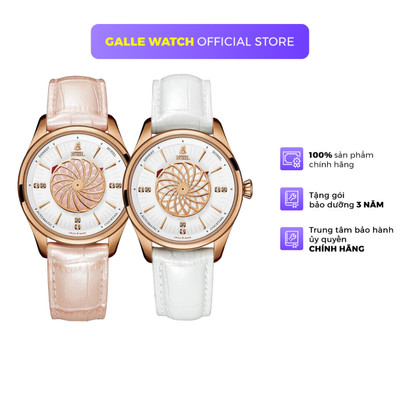 Đồng hồ cơ nữ Ernest Borel BGR8080 kính Sapphire cao cấp, chịu nước 5ATM, dây da đeo tay cao cấp, chính hãng Thụy Sỹ