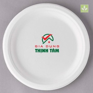 [THỊNH TÂM] Bộ 10 Dĩa Giấy Dùng 1 Lần 23cm 18cm