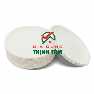 [THỊNH TÂM] Bộ 10 Dĩa Giấy Dùng 1 Lần 23cm 18cm