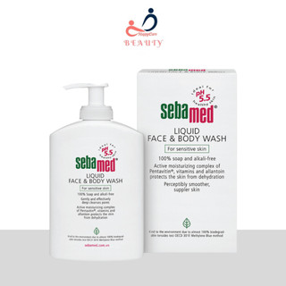 Sữa rửa mặt và tắm toàn thân cho da nhạy cảm sebamed liquid face & body wash 300ml