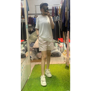 01256 Quần đùi nữ CHIPBONG hàng dư quần short bé gái dòng nhỡ đại 1 màu trắng hoa nhí form vừa size 140 150 160 01256