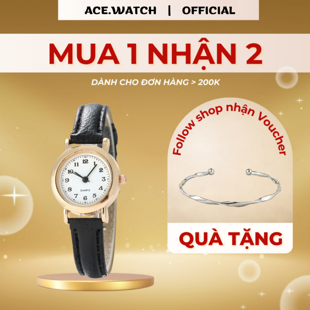 Đồng Hồ Đeo Tay Nữ AME Tif Watches dáng Hàn Quốc Phong Cách Sang Trọng