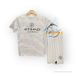 Áo bóng đá man city xám- bộ quần áo bóng đá mc xám trắng bản chính thức 2024
