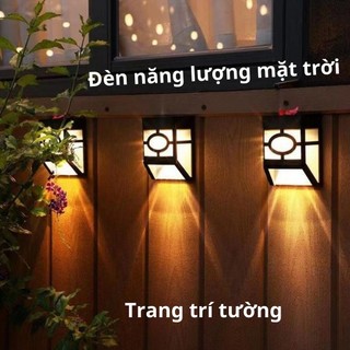 Đèn năng lượng mặt trời đèn gắn tường hình cửa sổ trang trí sần vườn lối đi tường rào trụ cổng kháng nước