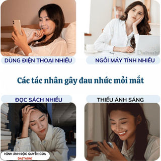 Máy massage mắt DAITASHI GB4706 cao cấp mát xa nén khí chườm ấm, rung