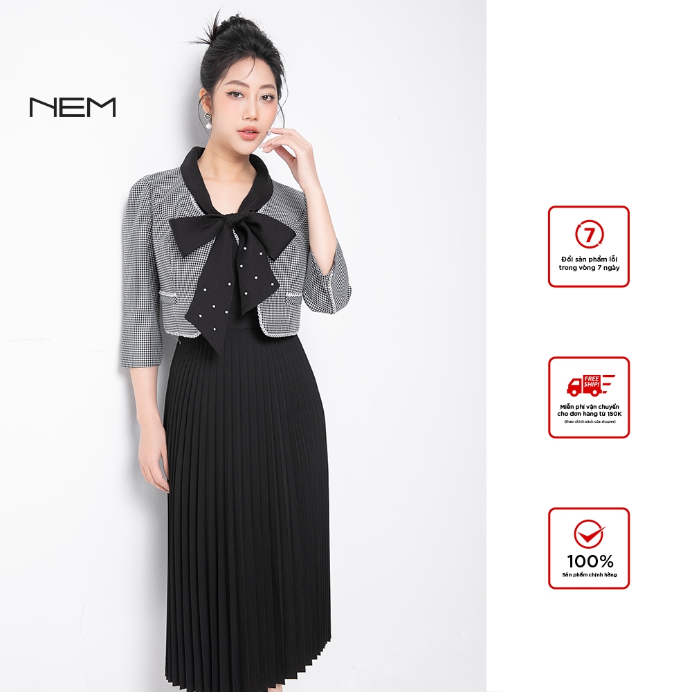 Set bộ đầm và áo khoác thiết kế cao cấp NEM Fashion 08962 giá tốt