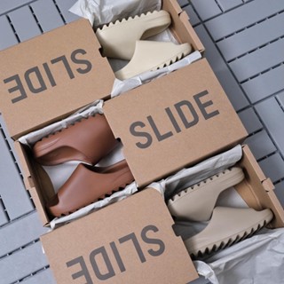  Dép Yz Slide Bản Vân Nhám Full Box Dép Đúc Nam Nữ Tăng Chiều Cao Basic 