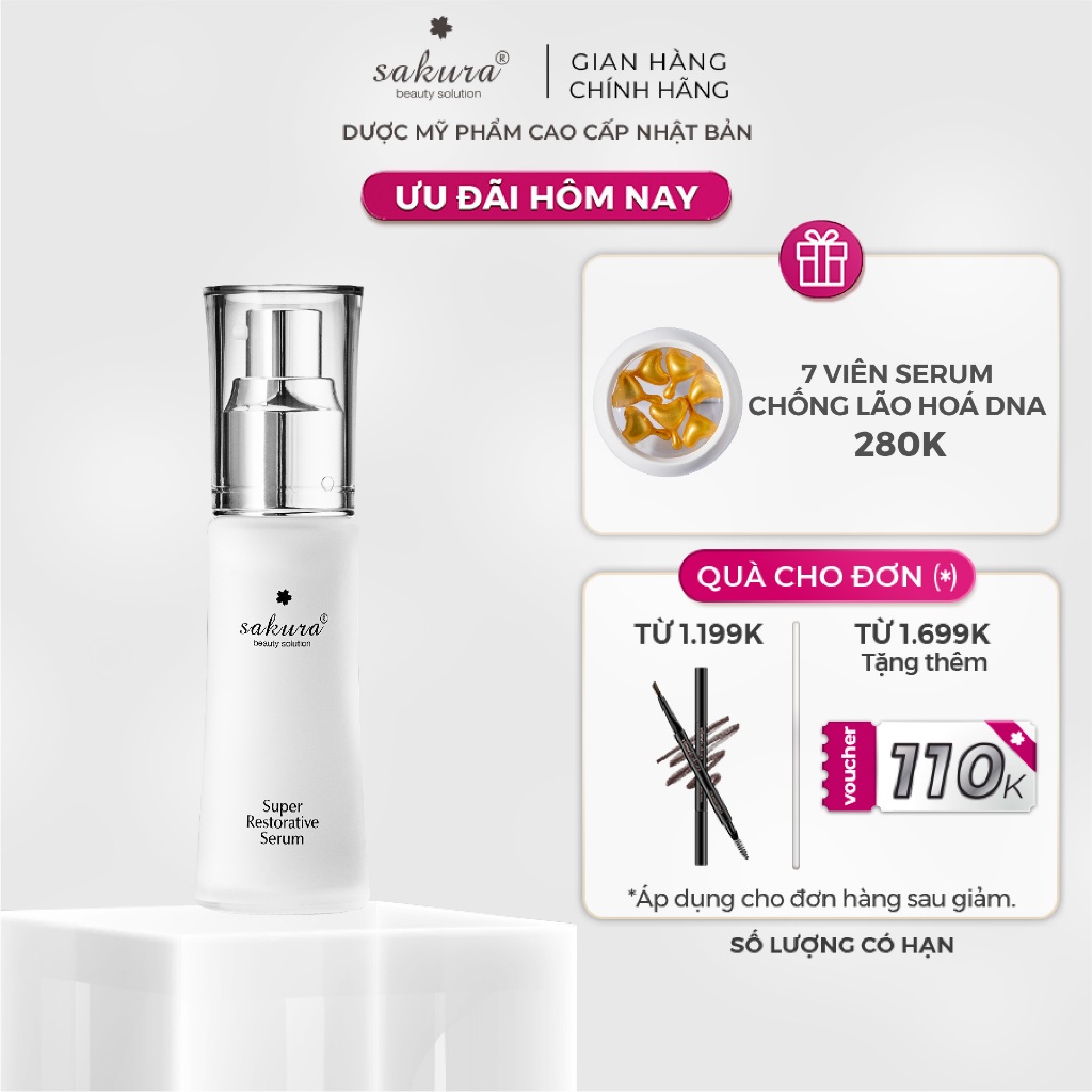 Serum dưỡng da hạn chế lão hoá Sakura Super Restorative Serum 30ml