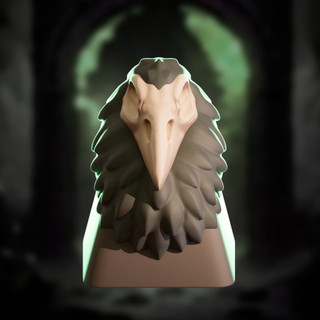 Keycap Raven Skull - Keycap Đầu Quạ - Keycap Artisan