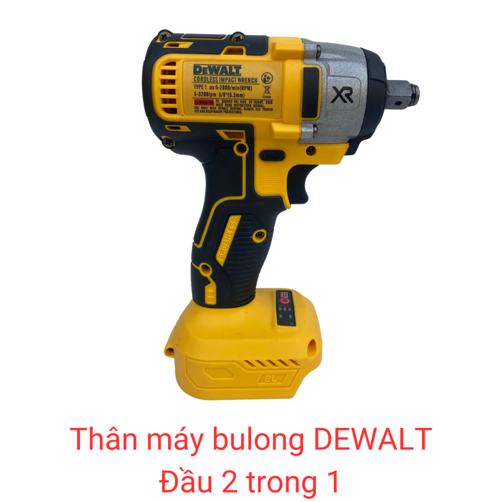 Thân Máy Bulong DEWALT 2 Trong 1 Chân Pin Phổ Thông