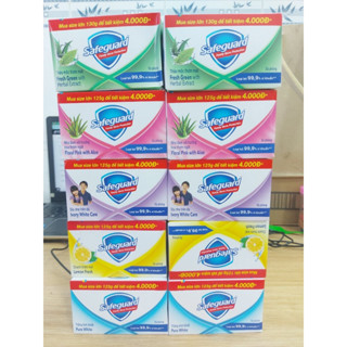 Xà bông cục Safeguard 115g, 125g màu xanh, màu vàng, màu trắng, màu tím và màu hồng